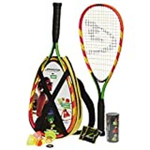 lot 1929 image: Speedminton S600 Set - Original Speed ����Badminton  Crossminton Starter Set including 2 rackets, 3 Speeder, Speedlights, Bag