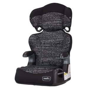 lot 20420 image: Evenflo Big Kid LX High back Booster Car Seat, Abstract Static Black
