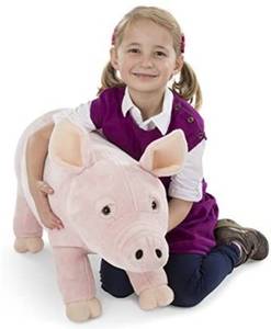 lot 20433 image: Melissa And Doug Stuffed Animal Pig