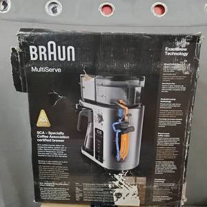 lot 20512 image: BRAUN MULTISERVE COFFEE MAKER