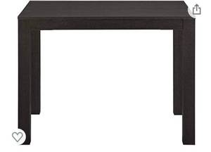 lot 68452 image: Home Parsons Desk with Drawer, Black Oak Open Box