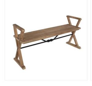 lot 68471 image: Travere Brown Bench 25 in. x 48 in. x 15 in. Open Box