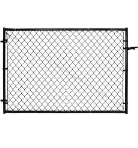 lot 68480 image: Fit-Right Adjustable Chain Link Gate Kit  Square Corner Frame  4 High-Expands from 24�� to 72�� Wide  Black Open Box