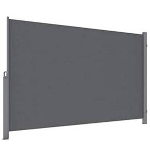 lot 68484 image: sogesfurniture 78 inches Outdoor Patio Retractable Folding Side Screen Awning Waterproof Patio Side Awning Wall Post Mounted Side Awning Privacy Screen Sun Shade, Grey BHUS-MH038-320