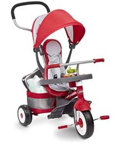 lot 68489 image: Radio Flyer Ultimate 4-in-1 Stroll N Trike, red (486A)Open Box