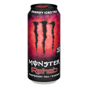 lot 66703 image: Monster Rehab Raspberry Tea  Energy Drink 24 pack