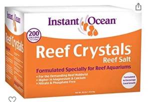 lot 66719 image: Instant Ocean-Aquarium Systems 200 Gallon Reef Crystals Sea Salt (Box)