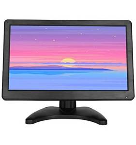 lot 66731 image: EVERSECU 12 inch HD 1920x1080 IPS LCD HDMI VGA Monitor Screen Input Audio Video Display with BNC Cable for PC Computer Camera DVD Security CCTV DVR Home Office Surveillance Open Box