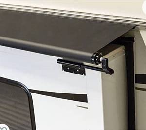 lot 66756 image: Solera V000168104 Black Slide Topper Awning - 56 (51 Fabric) Open Box