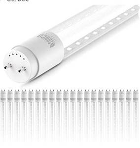 lot 66779 image: Sunco Lighting 20 Pack T8 LED 4FT Tube Light Bulbs Ballast Bypass Fluorescent Replacement, 5000K Daylight, 18W40W, Clear Cover, Retrofit, Single Ended Power (SEP), Commercial Grade �� UL, DLC Open Box