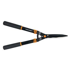 lot 10130 image: Fiskars 391710-1001 25 in. Wavy-Blade Hedge Shears with Adjustable Blade