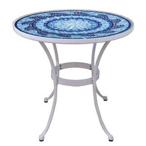 lot 10228 image: Stylewell 28 in. Coastal Glass Mosaic Outdoor Patio Bistro Table