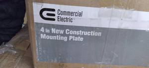 lot 10242 image: Commercial Electric 4in New Construction Mounting Plate Entire Case
