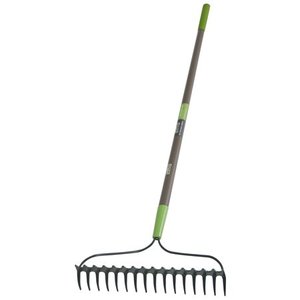 lot 10280 image: Ames 28252100 3.63 X 15.75 X 64 Fiberglass Handle Rake With 16 Tines