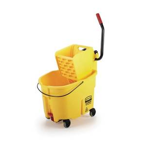 lot 10296 image: WaveBrake 35 Qt. 2.0 Side-Press Mop Bucket, Yellow
