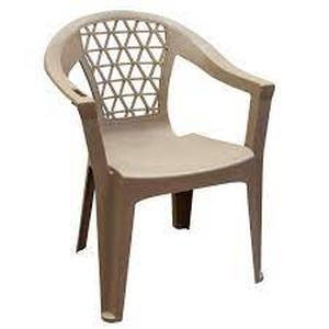 lot 10167 image: Penza Mushroom Stack Resin Plastic Outdoor Dining Chair