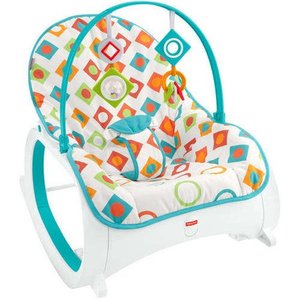 lot 10402 image: Fisher-Price Infant-To-Toddler Rocker, Geo Diamonds