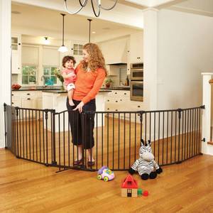 lot 10471 image: North States 3-in-1 Arched D�cor Metal Superyard Six-Panel Bronze 24 x 30