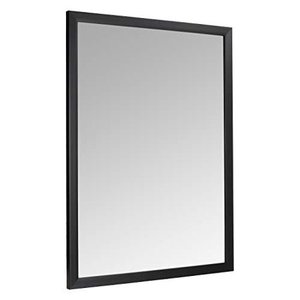 lot 10501 image: Basics Rectangular Wall Mirror 30 x 40 - Standard Trim, Black