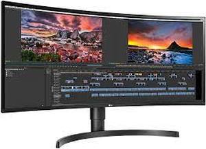 lot 1000 image: LG 34WN80C-B 34 inch 219 Curved UltraWide WQHD IPS Monitor,Black