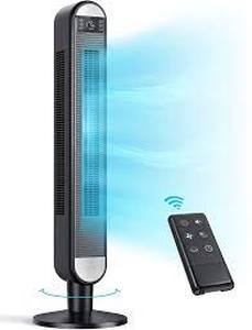 lot 10384 image: Oscillating Fan with 6 Speeds, 3 Modes, Smart Touch Control Tower Fan