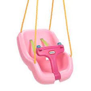 lot 10404 image: 2-IN-1 SNUG N SECURE SWING - PINK