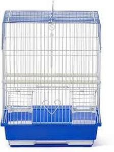 lot 10409 image: Prevue Pet Products Flat Top Economy Bird Cage Blue and White 31991