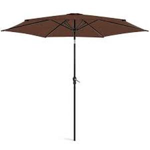 lot 10448 image: 10ft patio umbrella Brown
