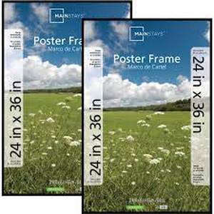 lot 10475 image: poster frame 24x36 black two-pack