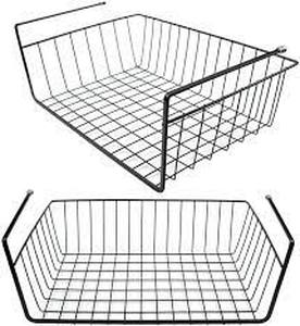lot 10478 image: Tevery two pack under cabinet shelf