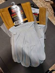 lot 210 image: 2) PAIRS OF GRAIN COWHIDE TIG WELDING GLOVES (SIZE X-LARGE)