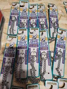 lot 149 image: 30) ASSORTED LENGTH DOG CHOKER COLLARS