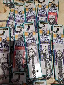 lot 150 image: 30) ASSORTED LENGTH DOG CHOKER COLLARS