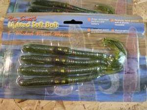 lot 193 image: RAY SCOTTS LIGHTED SOFT BAIT 6 WICKED WIRE WORMS (30 WORM LOT)