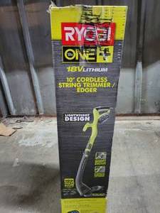 lot 231 image: RYOBI 10 18VOLT STRING TRIMMER (TOOL ONLY)