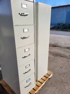 lot 280 image: 2) 5-DRAWER FILING CABINETS