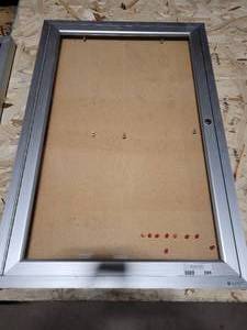 lot 298 image: WALL MOUNT ENCASED CORK BOARD