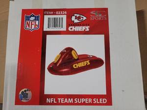 lot 308 image: KANSAS CITY CHIEFS INFLATABLE SUPER SLED (SET OF 2)