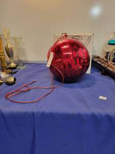 lot 4969 image: Optic mercury glass ball ornament 220 mm Handblown glass New inbox