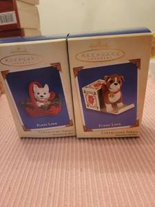 lot 4995 image: 2. Hallmark keepsake ornament puppy love