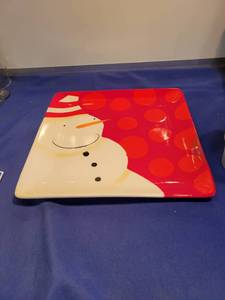 lot 5075 image: Snowman Plate
