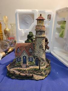 lot 5100 image: Hawthorne village guiding point lighthouse With certificate of artheticity