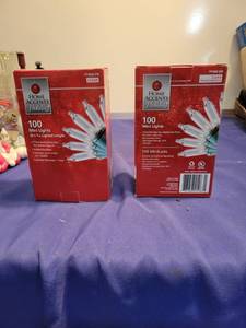 lot 5175 image: 2 boxes 100 miniature lights 20 feet 7 length New inbox untested