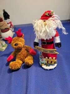 lot 5182 image: Santa and Teddy bear reindeer