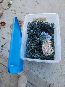 lot 5186 image: Tote of Christmas lights untested
