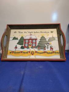 lot 5213 image: TWas the night before Christmas tray