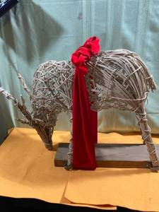 lot 6961 image: Reindeer 26 inches long 20 inches tall 8 inches wide