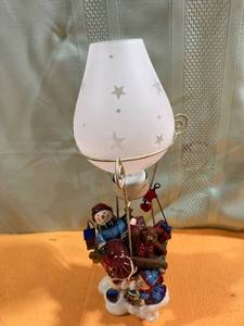 lot 7020 image: snowman Candle light 13 12 inches tall