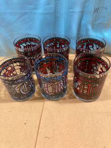 lot 7038 image: Christmas glasses one seasons greetings 1 merry Christmas 4 happy holidays