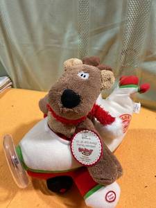 lot 7064 image: Up up and away Rodney reindeer
